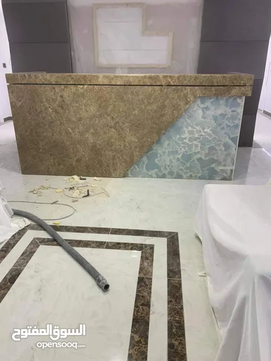 اعمال جرانيت ماربل رخام كورين حجر ادرني سيراميك  granite.  marble.  ceramic. corian works