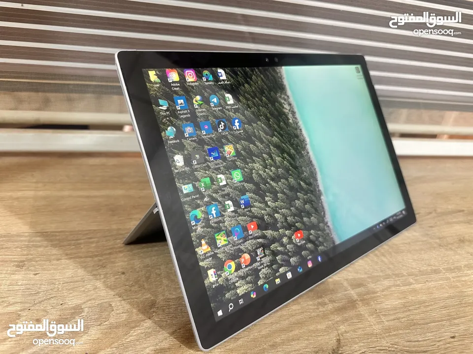 microsoft surface PRO i5 _2020GEN 7 . HARD 256 GB SSD RAM 8 BG DDR 4 سابع جيل(الوصف )