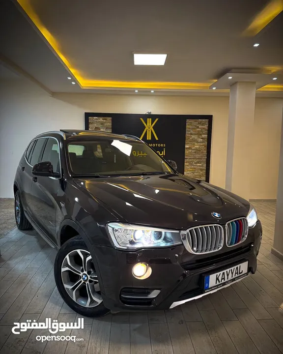 BMW X3  Sport  Xline   XDrive20d 4x4 Brown Metalic , Panorama . ترخيص 2015