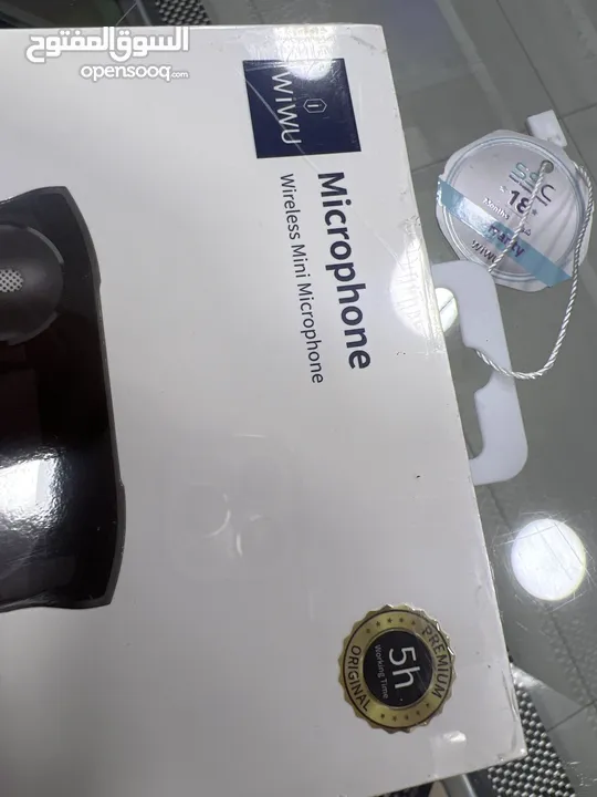مايك تسجيل احترافي من شركة ويوا لاسلكي  Microphone Wiwu Mini 5 hour play