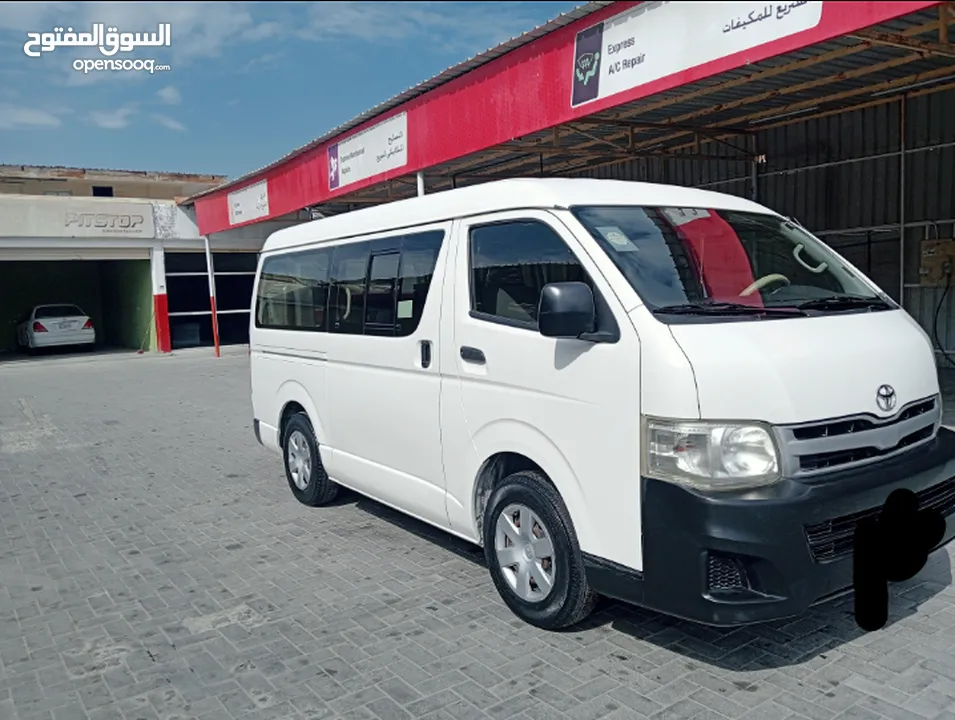 TOYOTA HIACE MID ROOF 2011 FOR RENT MONTHLY AND YEARLY BASIS CONTACT NUMBER