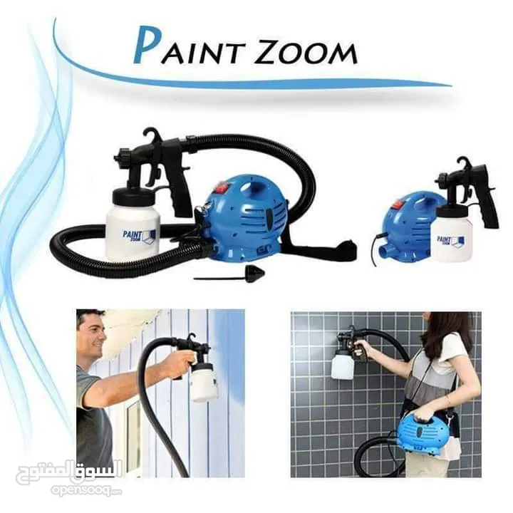 مرش الدهان الكهربائي الأصلي Paint Zoom فرد دهان مضخه دهان رشاش مضخة كمبريسر محمول كهرباء