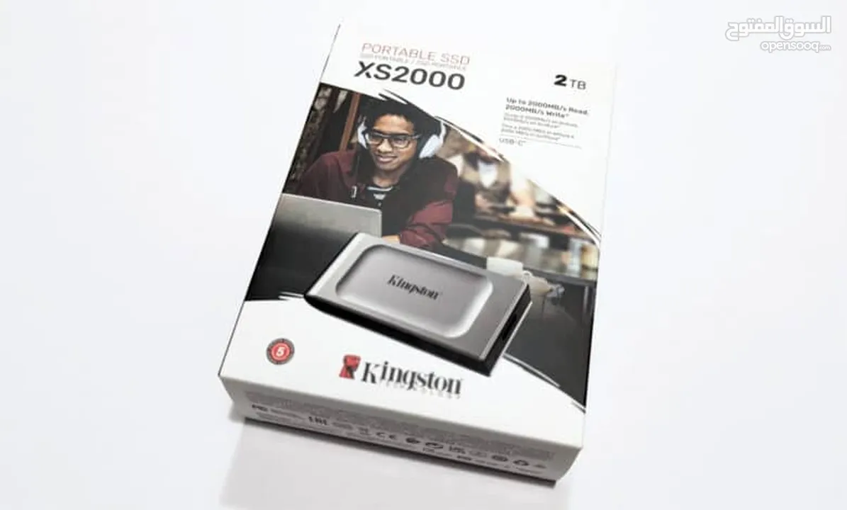 PORTABLE SSD XS 2000 KING STON 2TB هارد ديسك خارجي أسس دي 2تيرا  سريع جدا