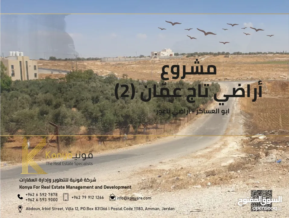 مشروع أراضي - سكنية - للبيع في ناعور / ابو العساكر/ تاج عمان (2 )