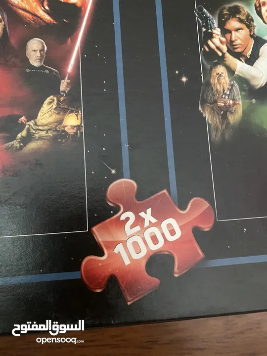 Star Wars Puzzle Set – 2 x 1000 Pieces  Villains & Heroes  Disney