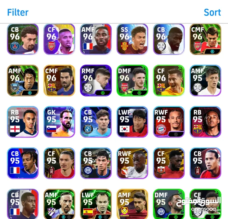 pes efootball mobile account for exchange and sale