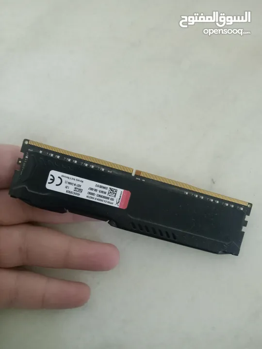 رامات 8 fury hyperx بحالة ممتازة زي الجديد للبيع بسبب اني جبت رامات جداد