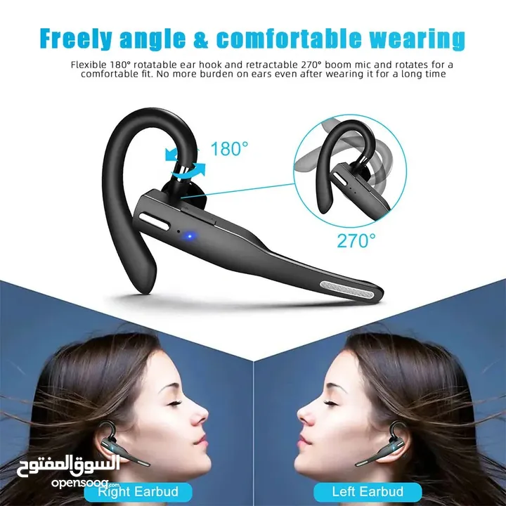بلوتوث ايربود مع راحة للاذن اليمين أو اليسار YIBOYI 525 BLUETOOTH ONE EARBUD