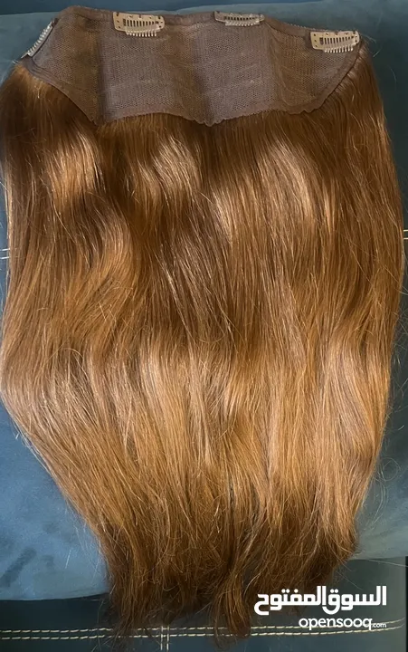 Human hair clip in  Dark blond