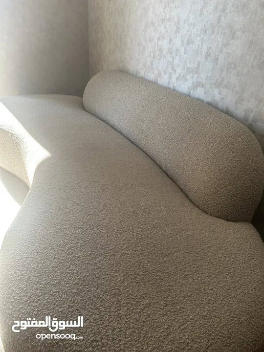 Modern Grey Sofa and Two Arm Chair (swipe)