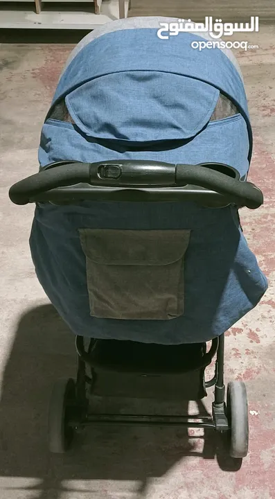 Blue Baby Stroller 