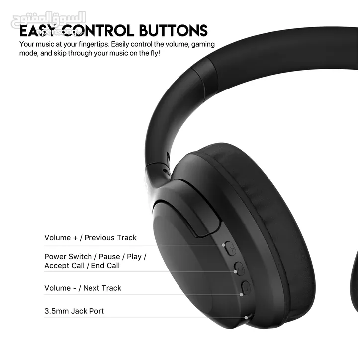 Fantech Go Vibe WH05 Wireless Headphone سماعات رأس صوت محيطي