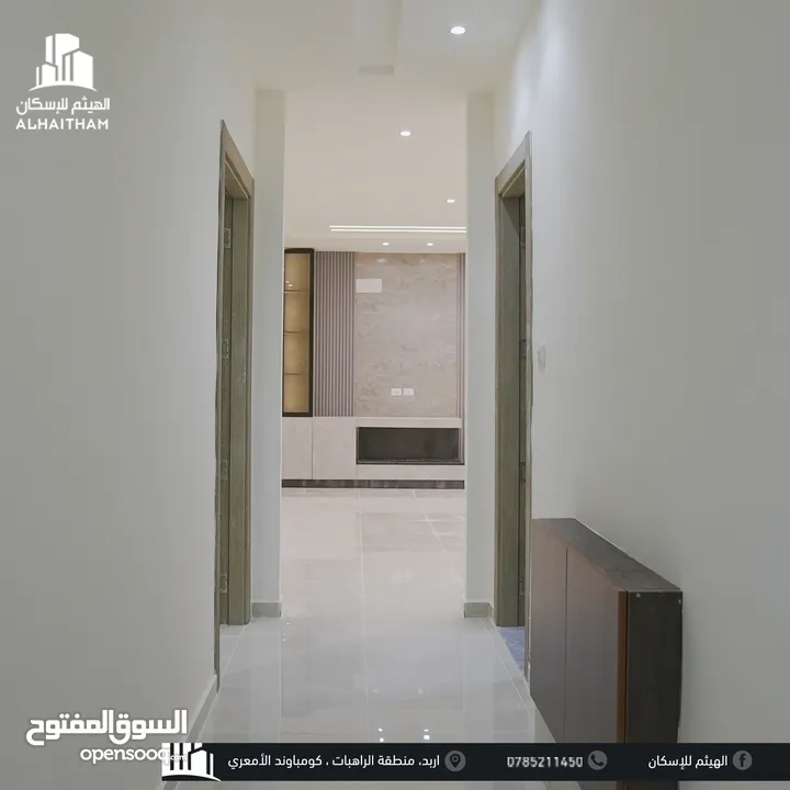 شقق فاخرة للبيع في محافظة اربد منطقة الراهبات ( اسكانات الهيثم ) تشطيبات مميزة و مساحات مختلفة