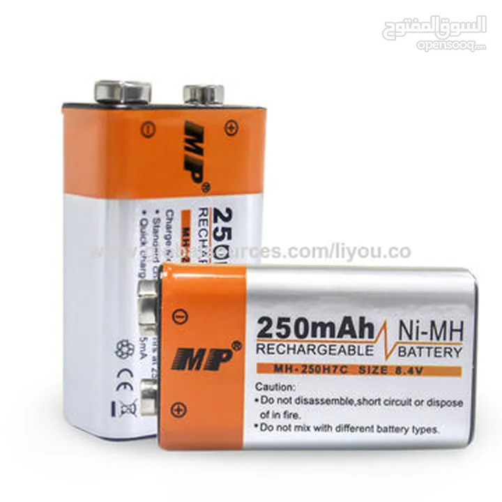 بطاريات شحن قياس Rechargeable Battery 9V