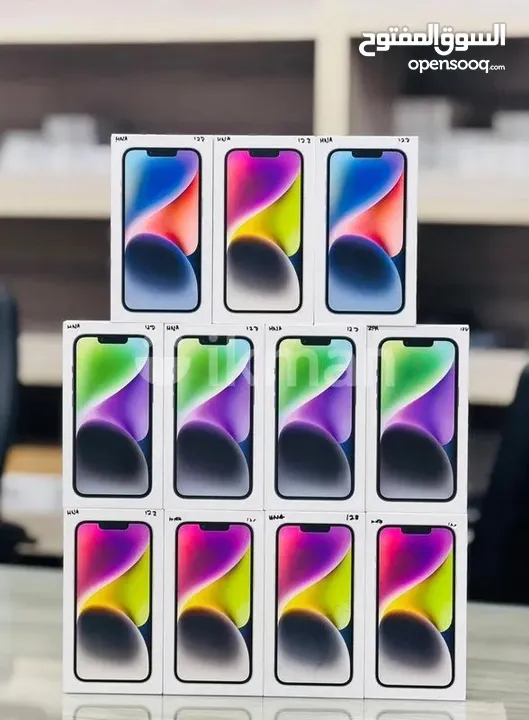 iPhone 14. (128GB/256GB) جديد كفالة شرق اوسط يوجد بكج اصلي