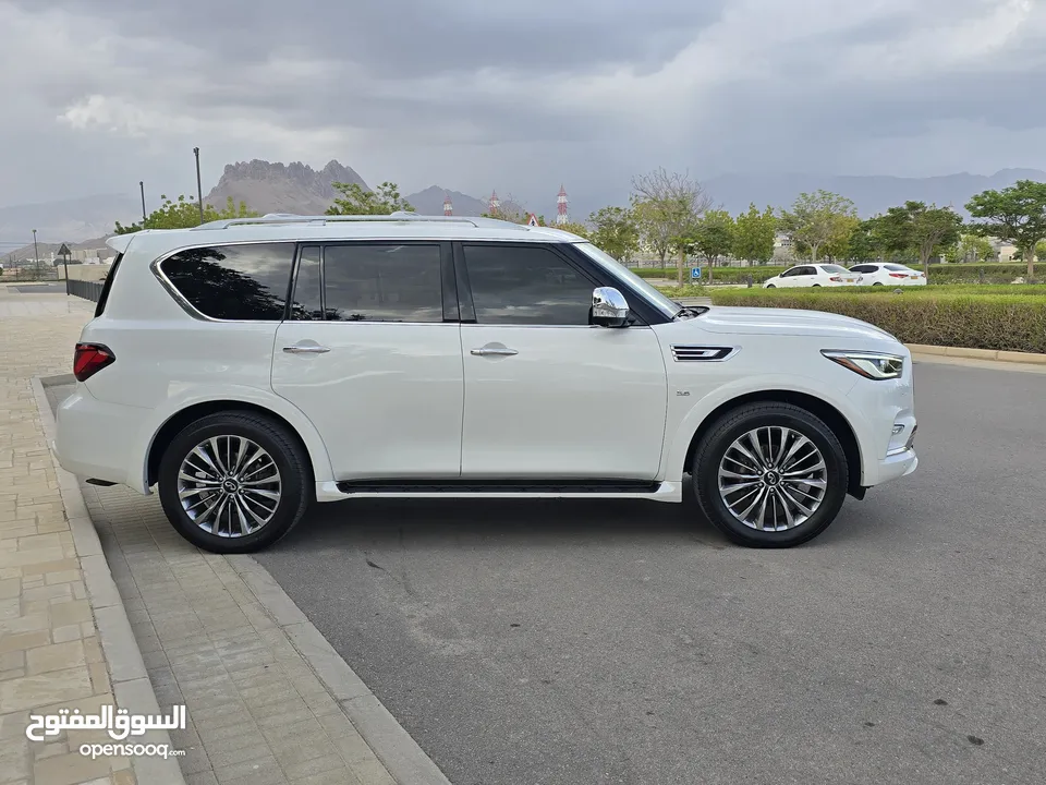 إنفينيتي QX80 رقم 1 موديل 2018 قطعت 69 الف ميل