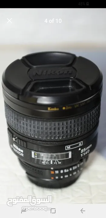 Nikon Lens 85mm f/1.4 D