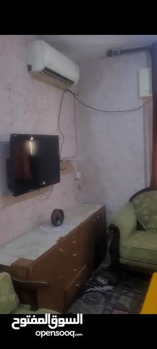 للايجار مفروش غرفتين نوم صالون مطبخ حمام عماره هادئه مكيف قريبه من الخدمات