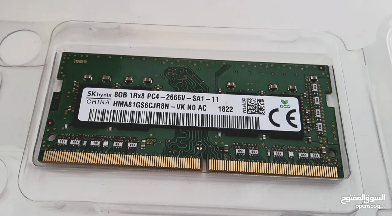 SK Hynix 8GB DDR4 RAM 1Rx8 PC4-2666V-SA1-11 2666MHZ 1822
