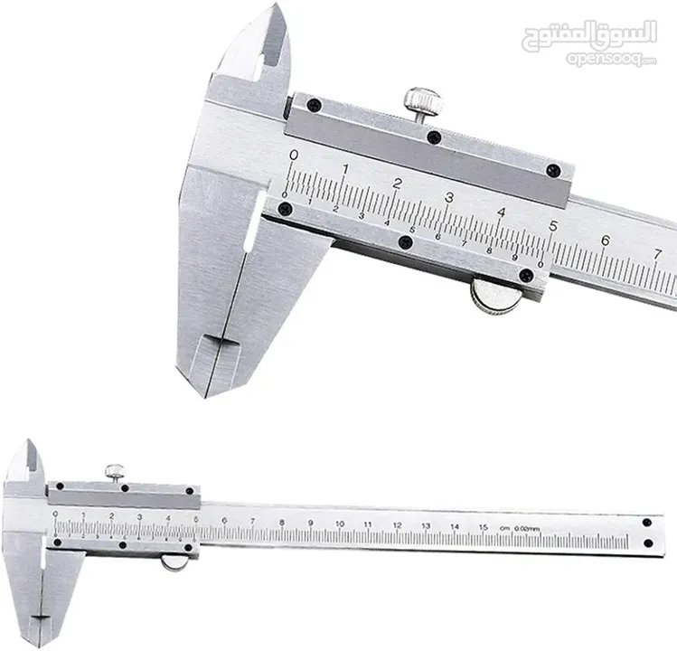 كليبر ادات قياس القطر الخارجي والداخلي ميلي سانتي انش مصنوع من الفولاذ عملي ودقيق قياس الورنيه