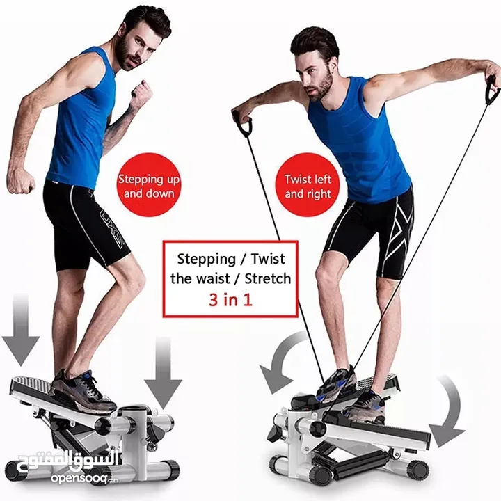 جهاز  الخطوات الرياضي ميني ستيبر  Mini stepper جهاز مشي خطوات مع احبال جهاز المشي رياضي