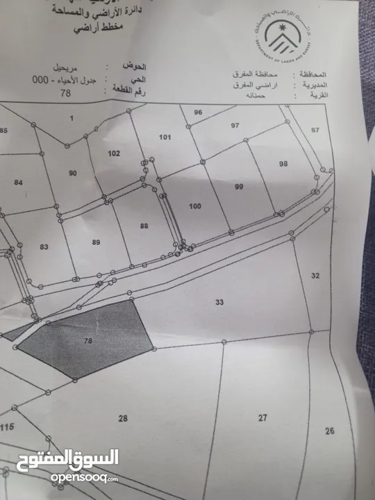 ارض مطلة منطقة شاليهات