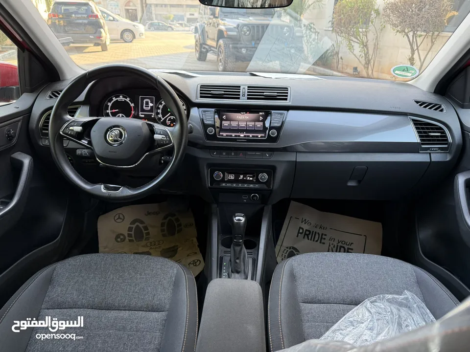 سكودا فابيا ترخيص 2021 محرك 1000 بنزين اوتوماتيك 105 حصان