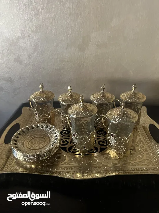 طقم فناجين شاي وقهوه