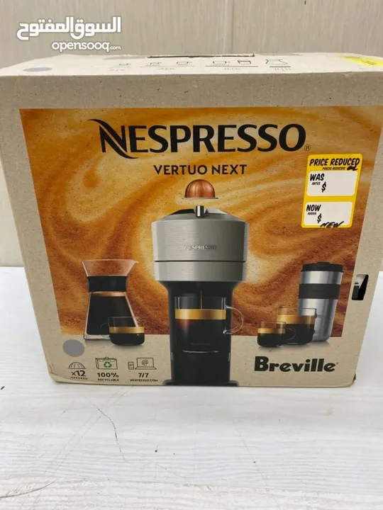Light Gray NESPRESSO BNV520GRY Vertuo Next Espresso Coffee Maker Machine