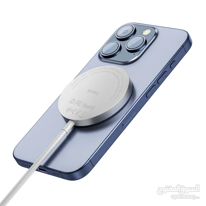 WiWU  Wireless Charger Aluminum alloy magnetic  wireless charger -NEW -MEGAByte