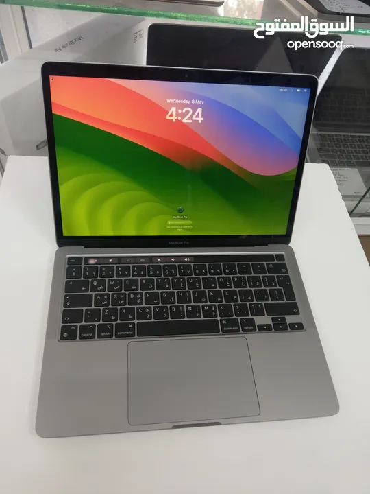 MacBook Pro 2020 M1 Space Gray 8GB Ram 256GB SSD لابتوب ابل لون رمادي