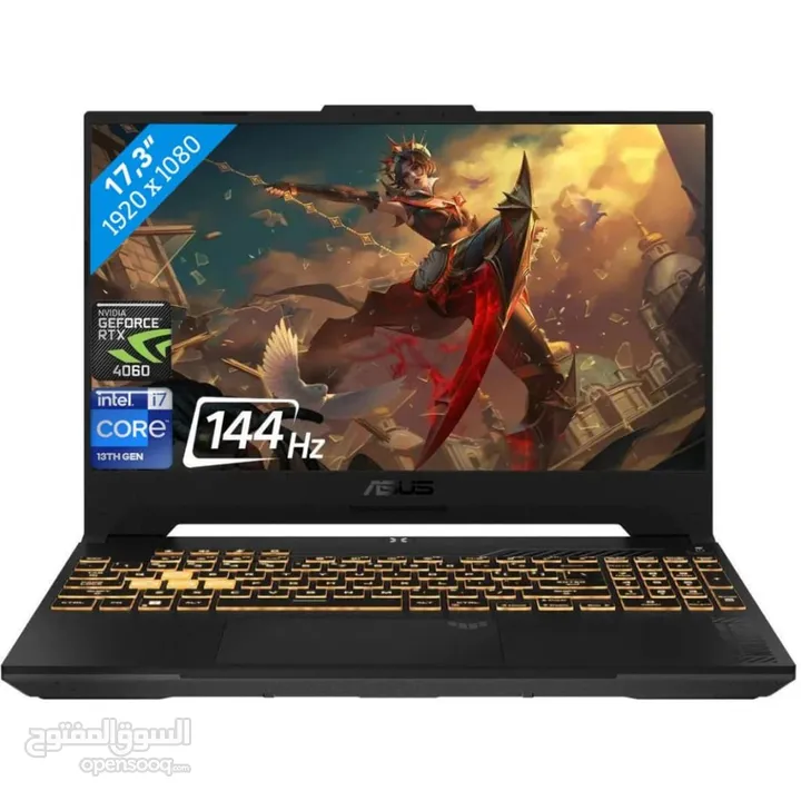 لاب توب Asus tuff 17 مستعمل شهرين فقط بحال الوكاله