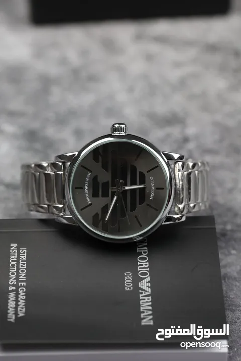 امبوريو ارماني نبض جوده عاليه فل تختيم حزام ستانلستيل ضدد الصدئ مع علبه وكيس وكرت الكفاله