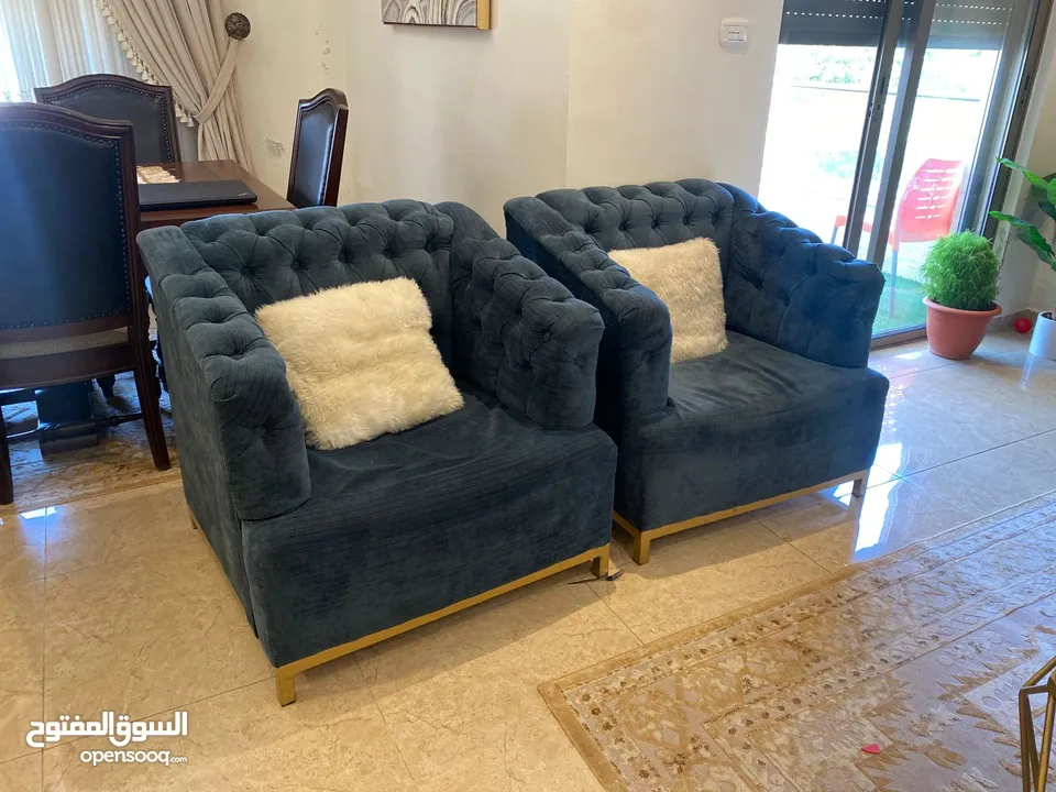 طقم كنب غرفة ضيوف 7 مقاعد - بسعر مميز!
