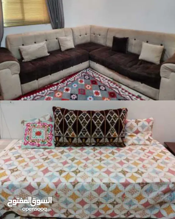 1 Single Bed With Mattress And 7 Seater *Sofa* Just For 600 SAR!!!!