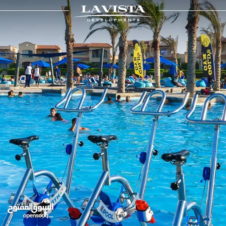 *شالية 150متر للبيع متشطب بالكامل .    في { لافيستا باي _ LAVISTA BAY }     بالساحل_الشمالي