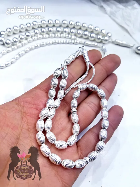 عرض مجموعه من سبح (مسابح فضة ) عيار 925 Show collection of rosaries Silver rosaries