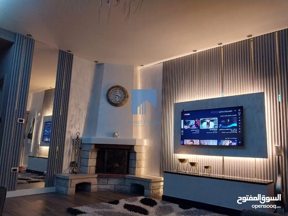 شقة مفروشة مميزة للبيع في خلدا (تلاع قصر خلدا) طابق ثالث 90م تشطيب سوبر ديلوكس بسعر مغري