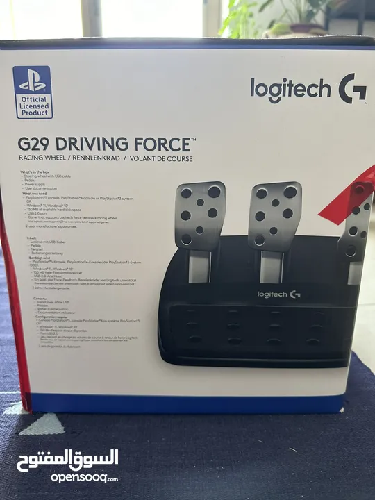 Logitech G29 DRIVING FORCE RACING WHEEL AND FLOOR PEDALS For PS5, PS4, PS3.  For sale