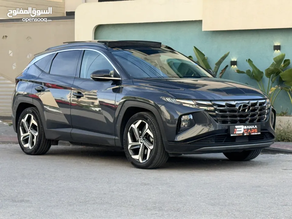 هونداي توسان 2022 هايبرد plug in 4*4 فل اضافات مع بانوراما 271 حصان