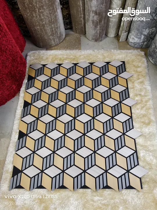 ديكور خشب خام 3D