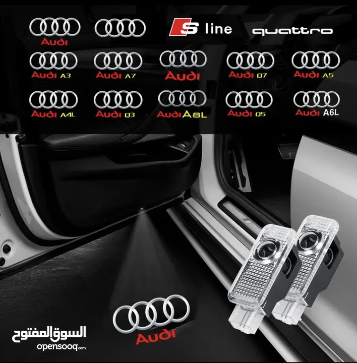 Audi welcome door projector light 3d for 25 rials only