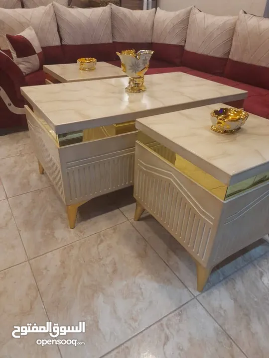 طقم طربيزات اجمل الموديلات الملوكية اقل الاسعار طاولة وسط طاولة شاشة اطقم طربيزات