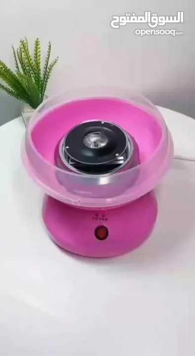 ماكينة غزل البنات  جهاز مناسب للأطفال وآمن  مزود بوعاء يمكن فكه  ستحصل على غزل بنات طازج