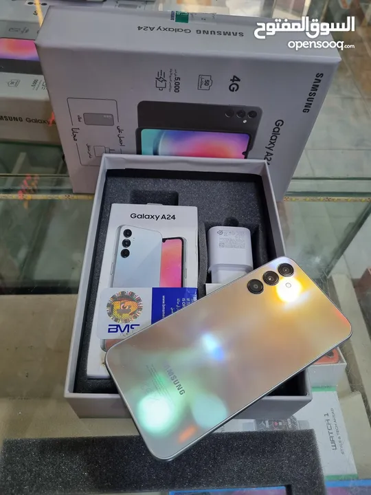 مستعمل اخو الجديد Samsung A24 4G رام 16 جيجا 128 أغراضة والكرتونه والبكج متوفر توصيل