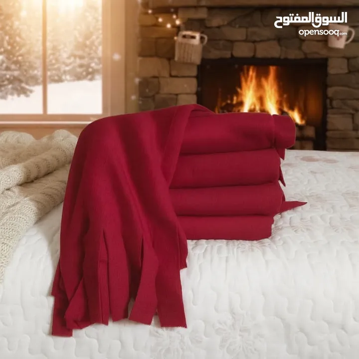 سكارف احمر مثالي لايام الشتاء