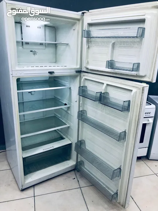 ثلاجة وغاز وغسالة وكولر  بكج ابيض اربع قطع