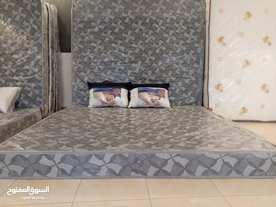 عروض نار على فرشات الزنبرك المجوز فقط 50دينار  170*190*25 200*180*25 قماش جاكار تركي مبطن