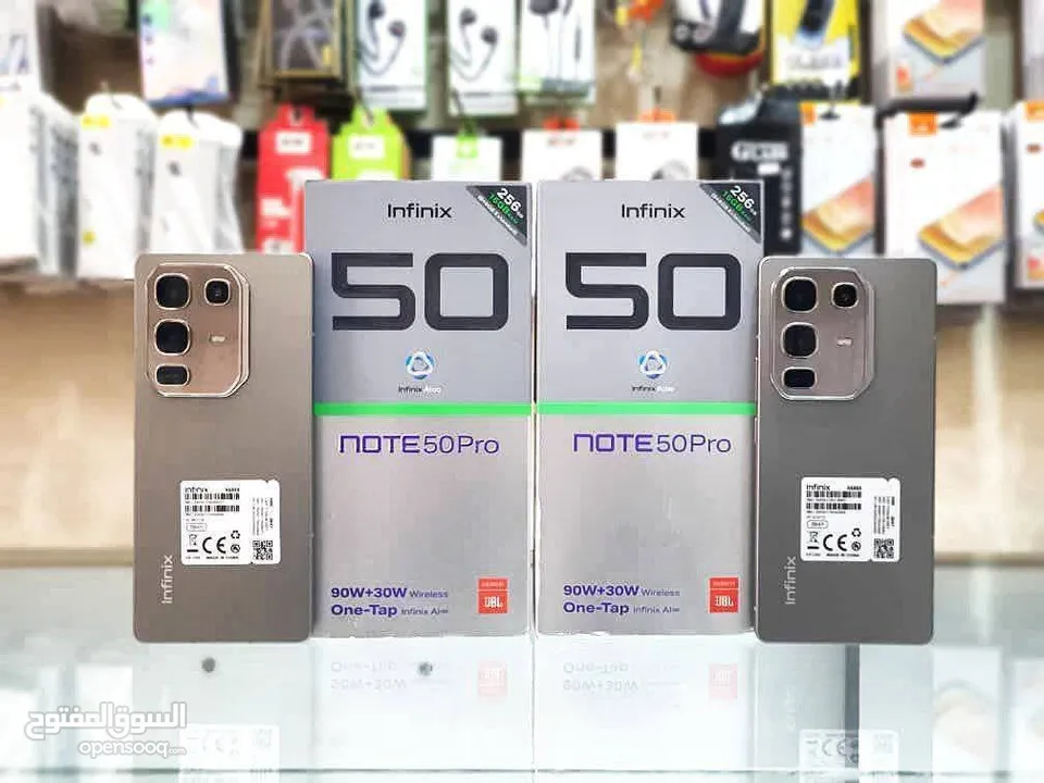 جهاز جديد بالكرتونة Not 50 pro رام 24 جيجا 256 مكفول سنة متوفر توصيل