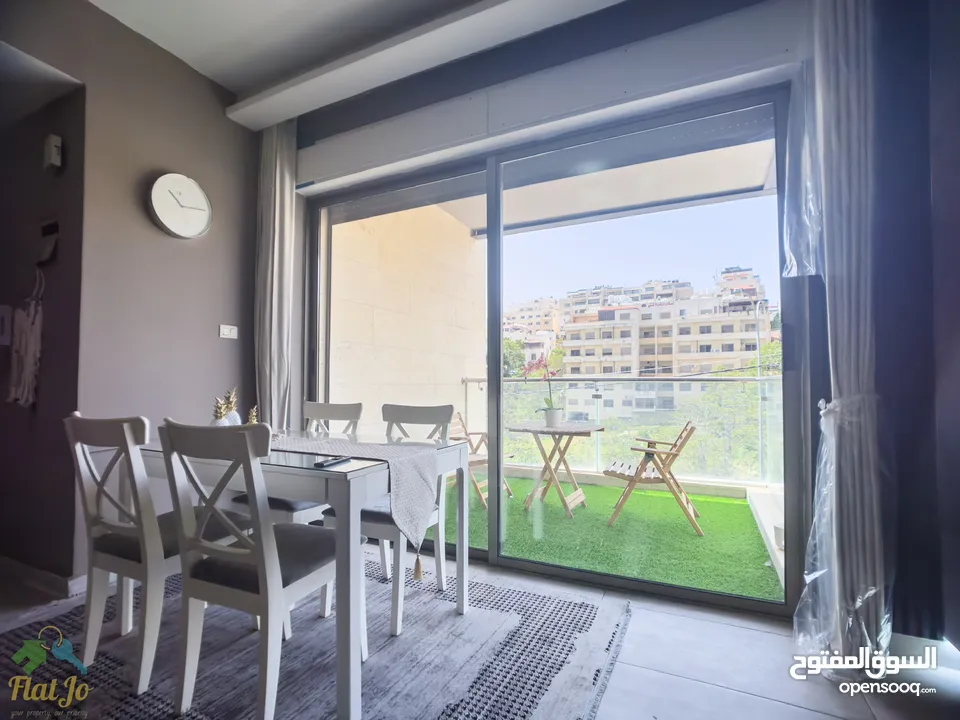 Brand New Furnished two bedroom apartment in Abdoun with Balcony شقة مفروشة غرفتين في عبدون جديدة